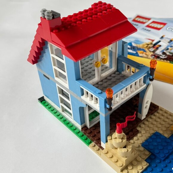 Lego 7346 Creator Seaside House Building Complete 3-in-1 Beach Sand Castle Crab - Picture 6 of 8